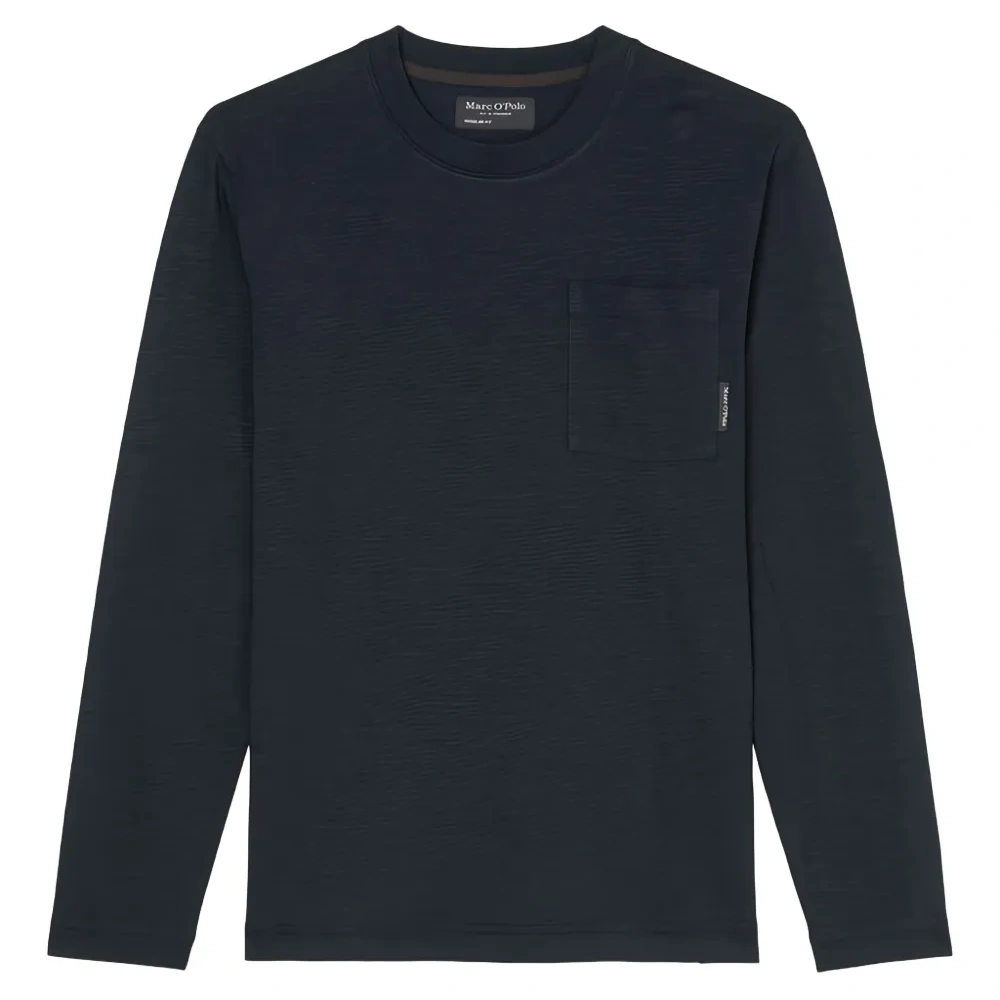 Футболка с длинными рукавами и нагрудным карманом