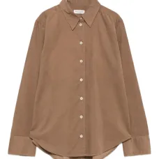 Вельветовая рубашка с длинными рукавами