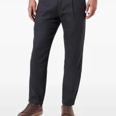 льняные брюки с защипами