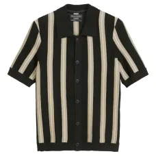 полосатая рубашка с короткими рукавами