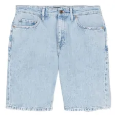 джинсовые шорты с эффектом потертости