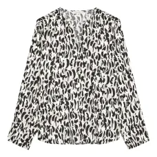 блузка с анималистичным принтом блузка с анималистичным принтом