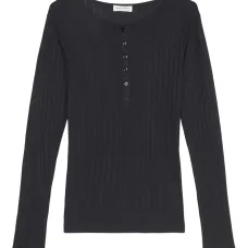 топ хенли в рубчик