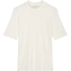 топ с короткими рукавами и воротником-стойкой