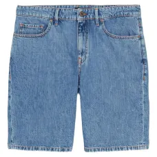 Джинсовые шорты с эффектом потертости