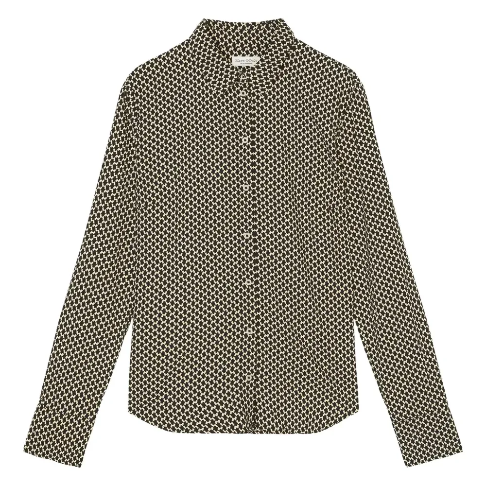 рубашка с геометричным принтом