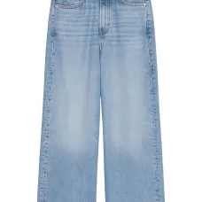 укороченные джинсы с нашивкой-логотипом