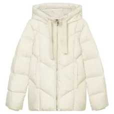 стеганая куртка с капюшоном