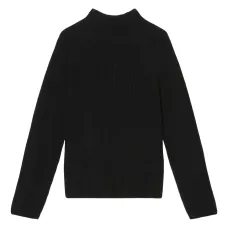 джемпер в рубчик с высоким воротником