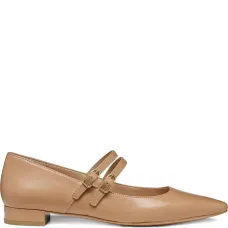 Балетки с заостренным носком и пряжками