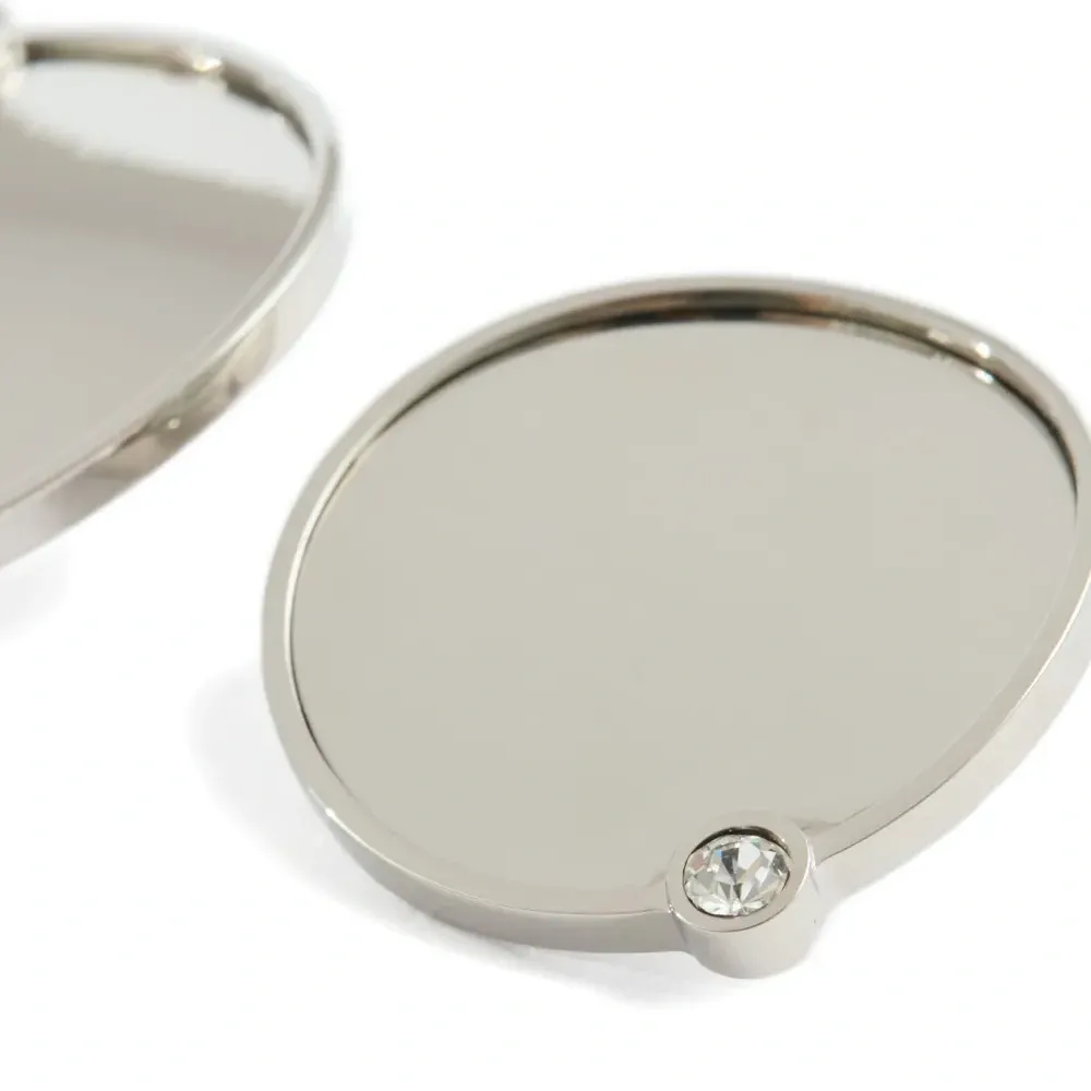 Зеркальные серьги