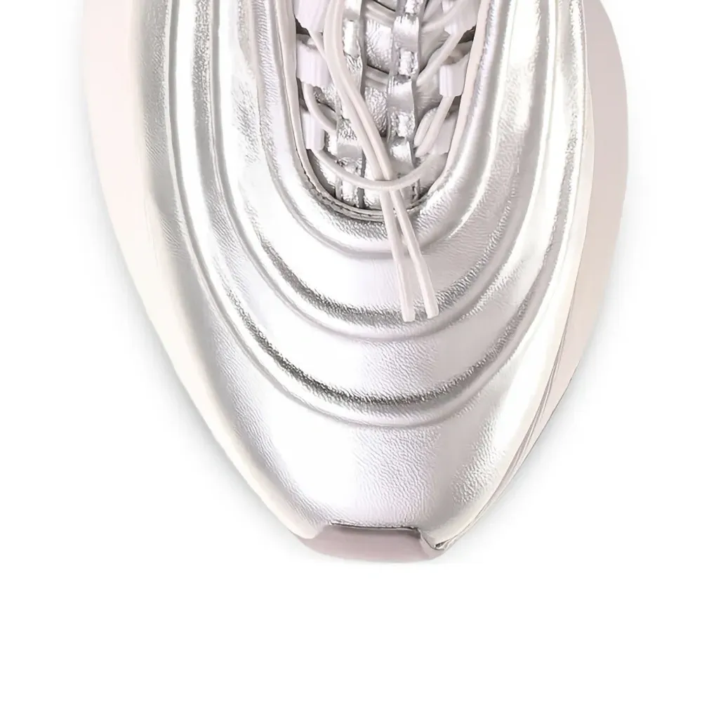 кеды Fin с эффектом металлик