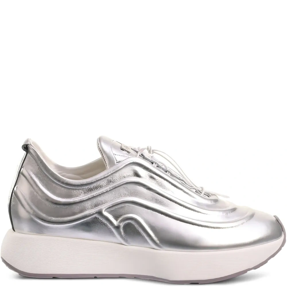 кеды Fin с эффектом металлик