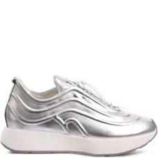 кеды Fin с эффектом металлик