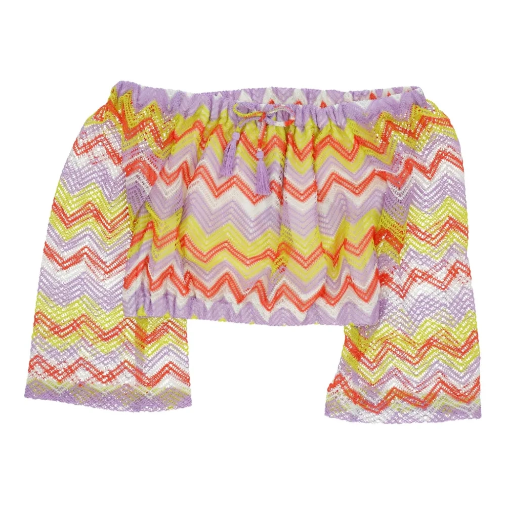 Блузка с узором зигзаг