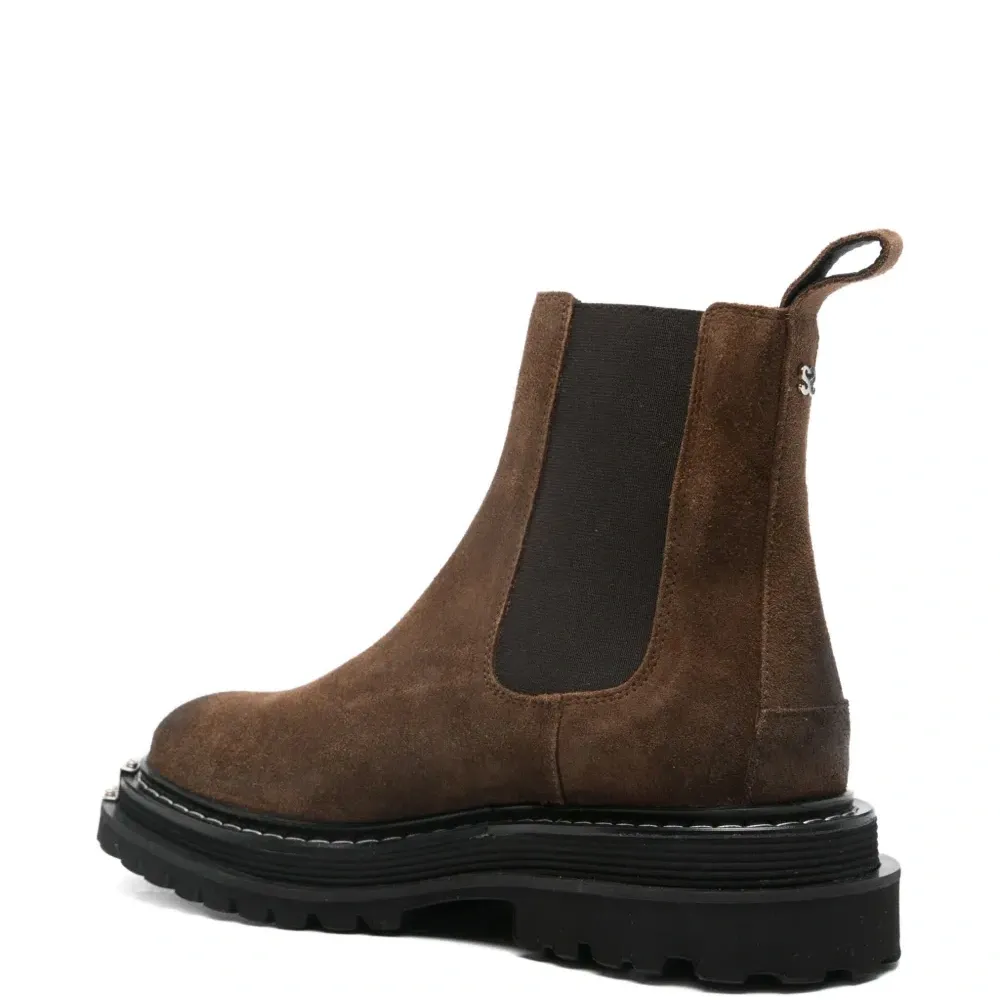 Ботинки челси с эффектом металлик