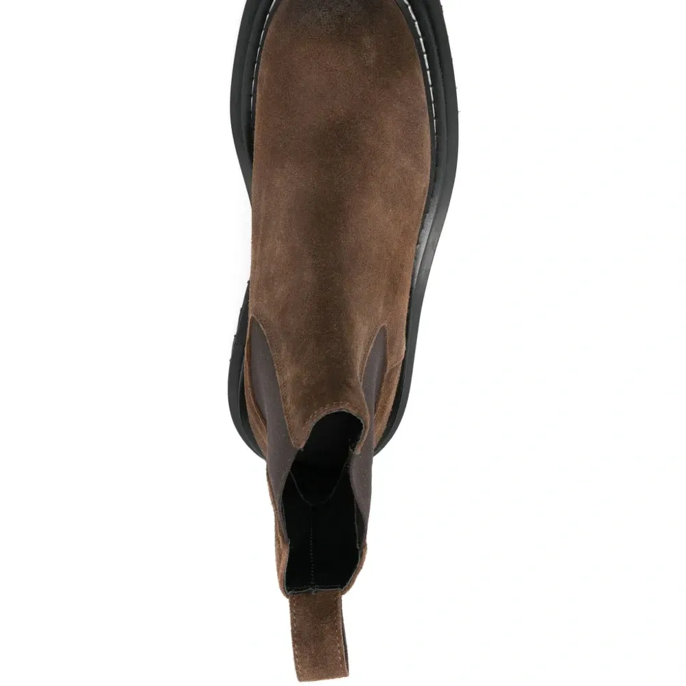 Ботинки челси с эффектом металлик