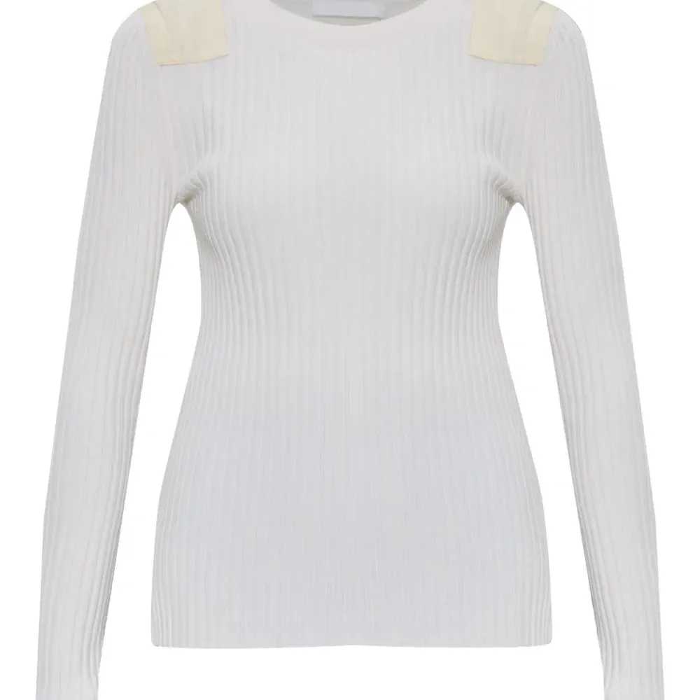 Топ в рубчик с длинными рукавами