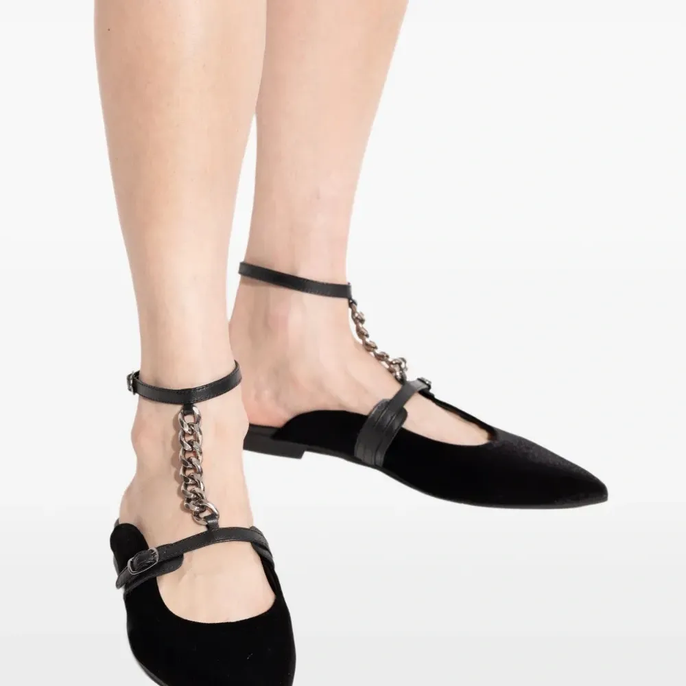 мюли с цепочкой