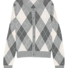 Кардиган с узором аргайл