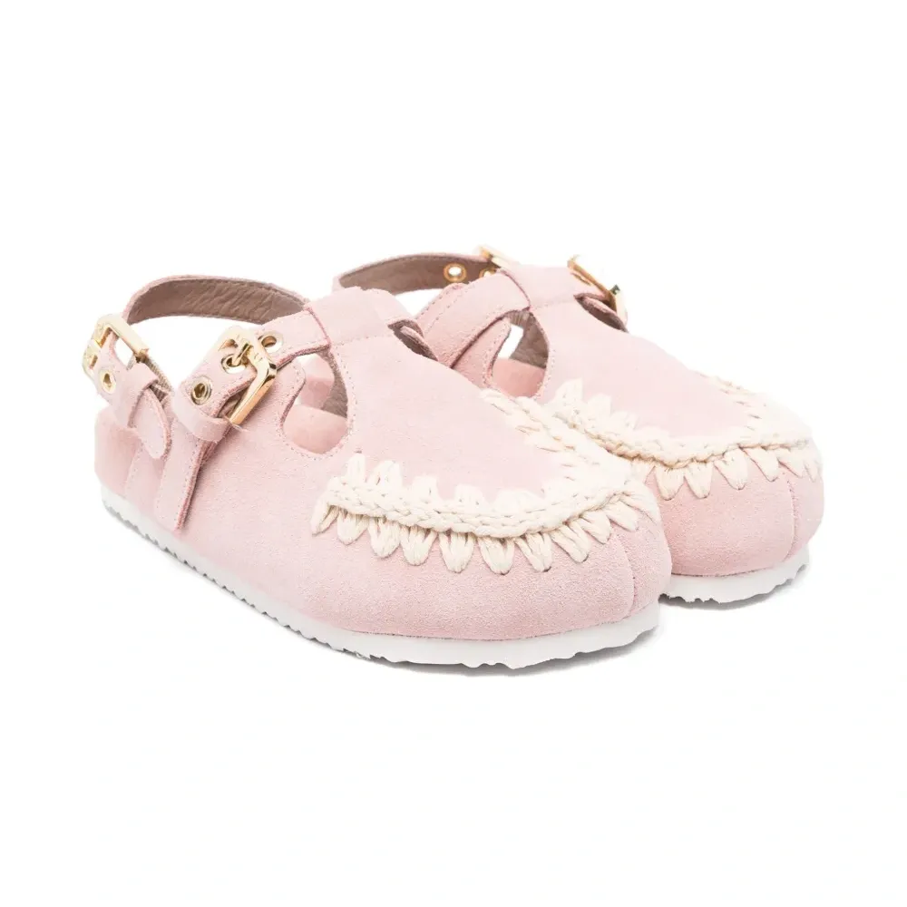 замшевые сандалии