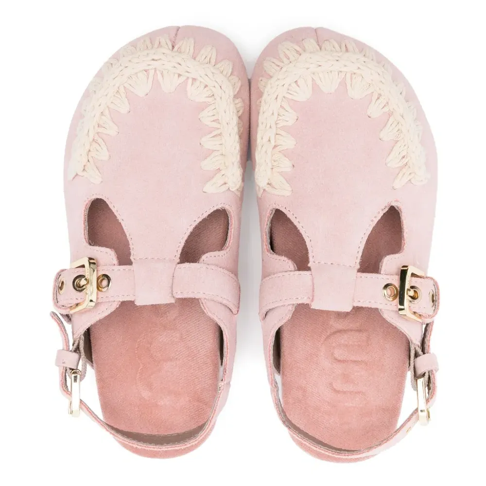 замшевые сандалии