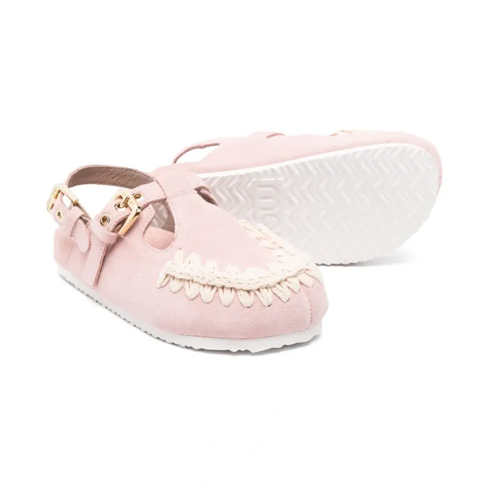 замшевые сандалии