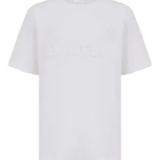 футболка с тисненым логотипом