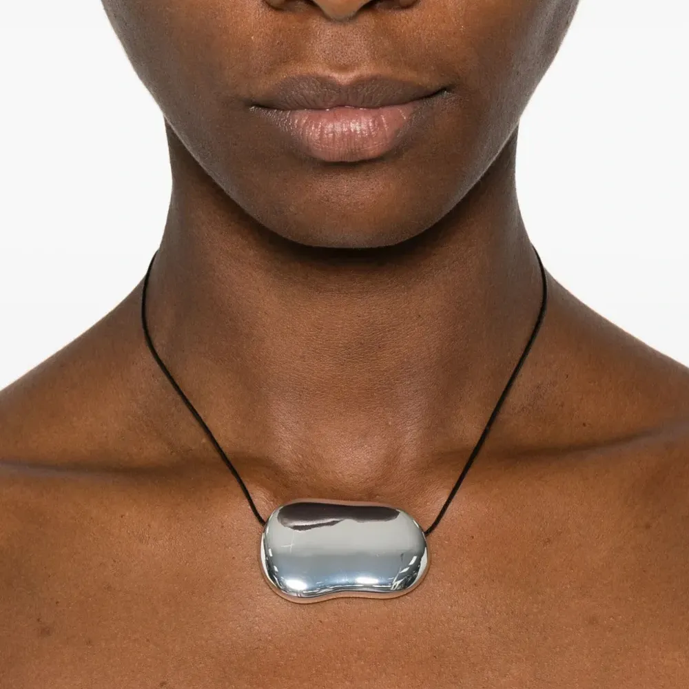 Серебряное металлическое ожерелье с бусинами HM Julia