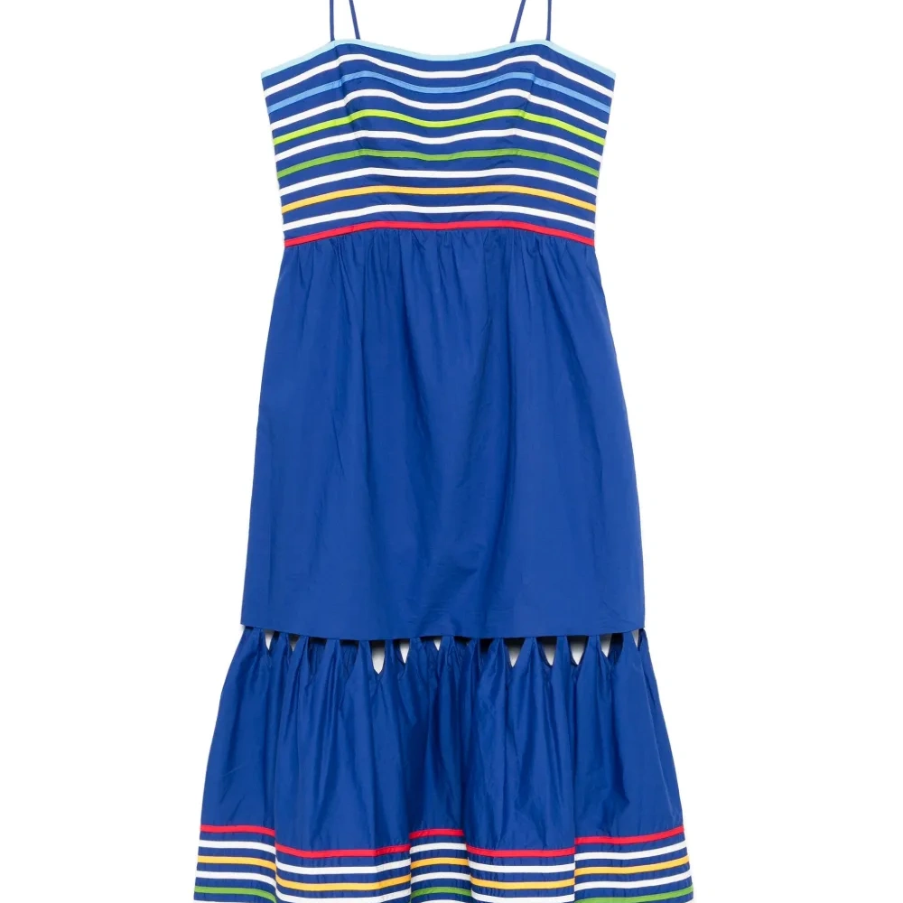 Платье макси в полоску