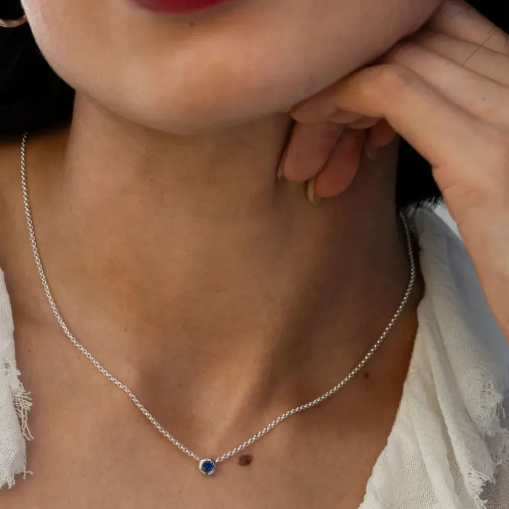 колье с сапфиром колье с сапфиром