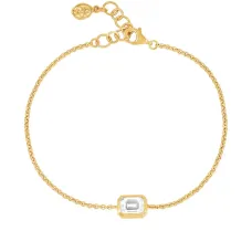 цепочный браслет с топазом