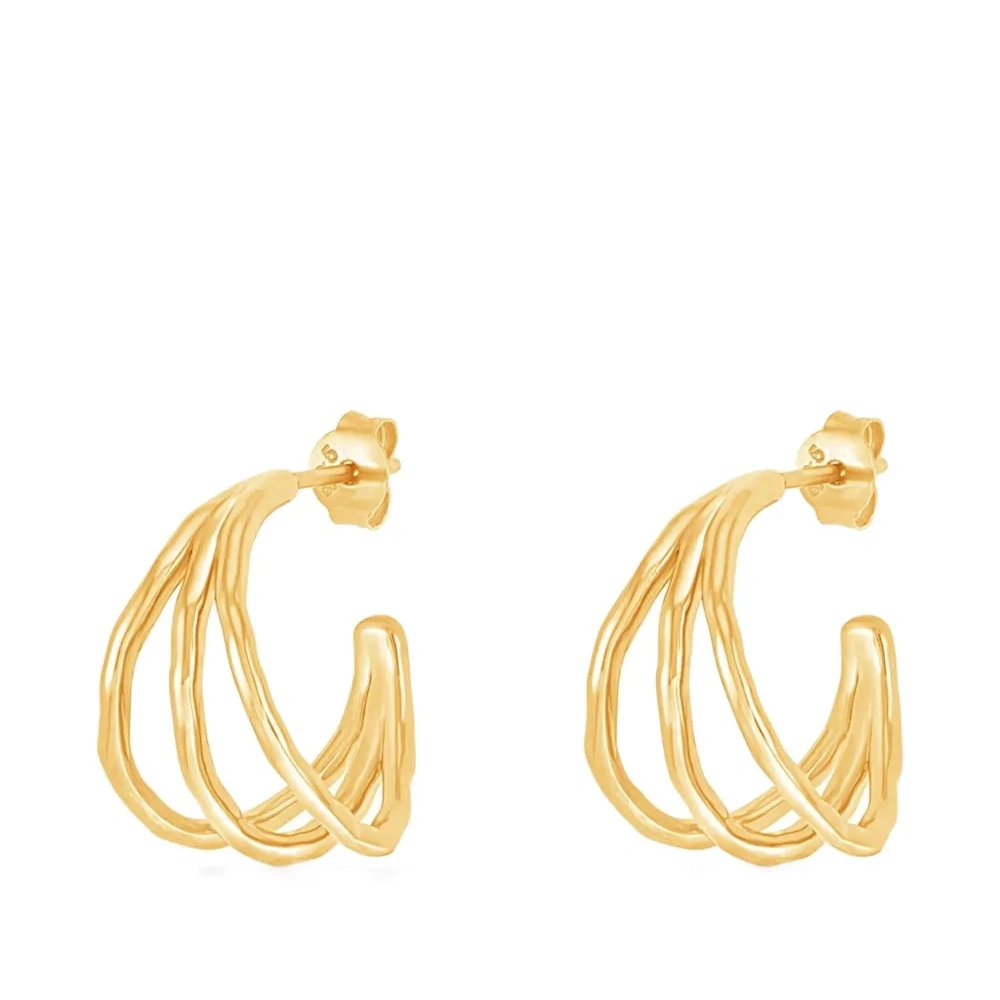 серьги-кольца Waterfall