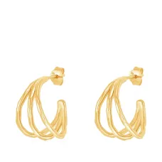 серьги-кольца Waterfall