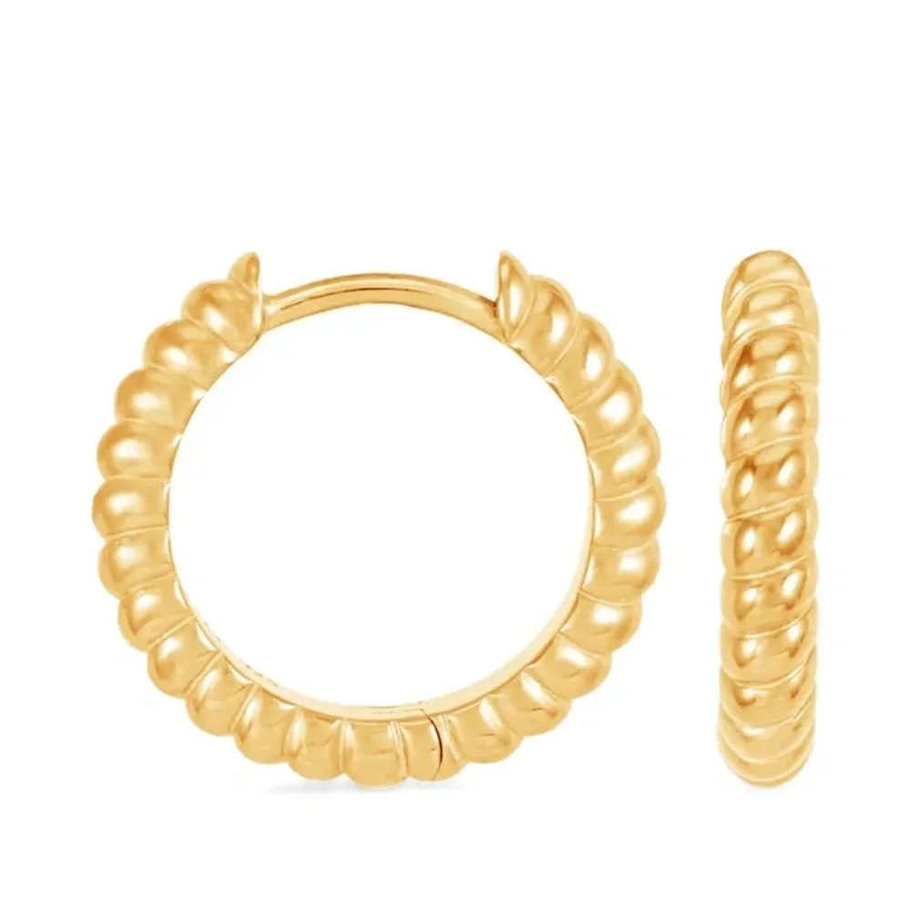 маленькие серьги-кольца Twist маленькие серьги-кольца Twist