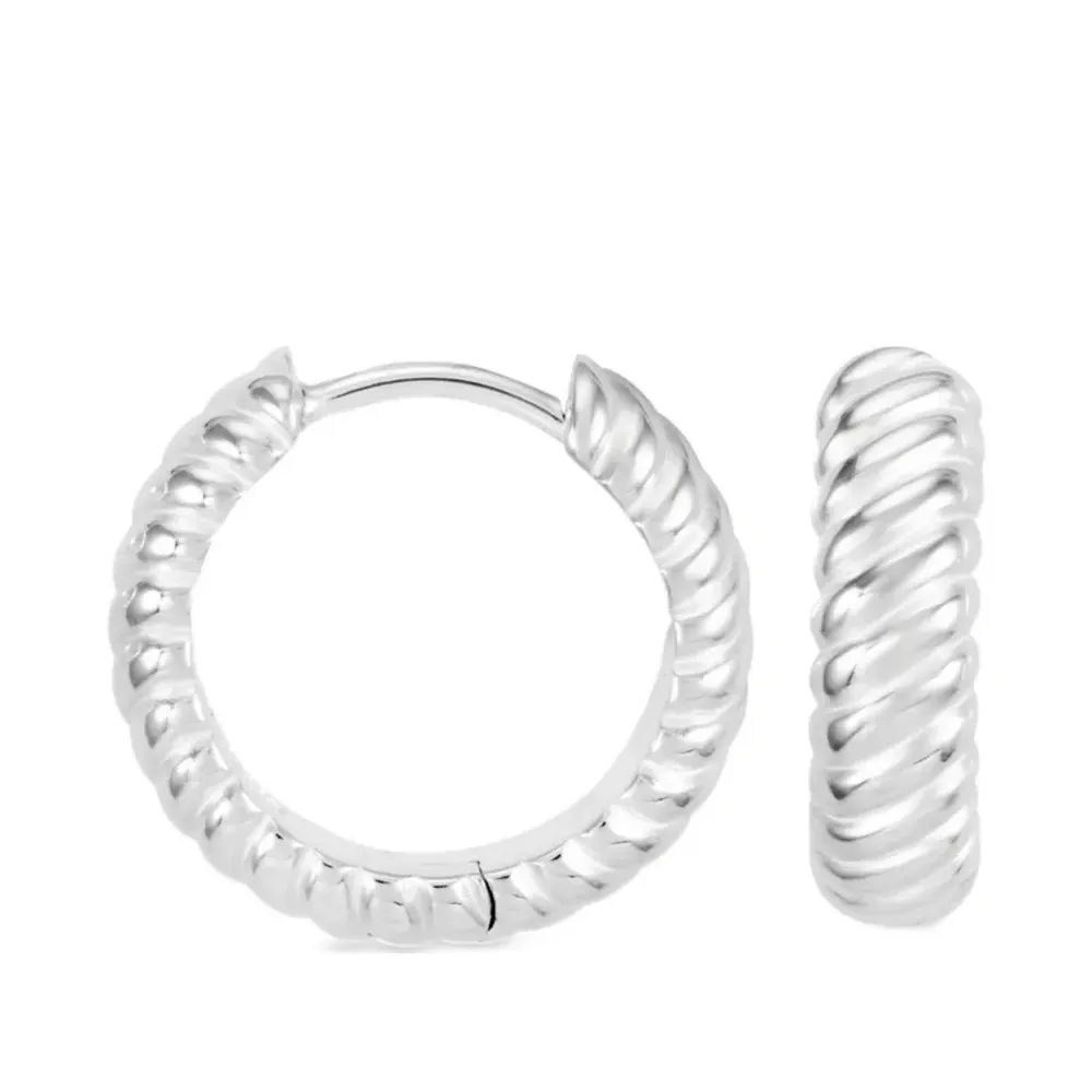 серьги-кольца Twist среднего размера серьги-кольца Twist среднего размера