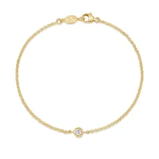 цепочный браслет Dewdrop с сапфирами