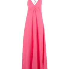 Платье макси с перекрестными бретелями