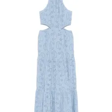 платье с пуговицами