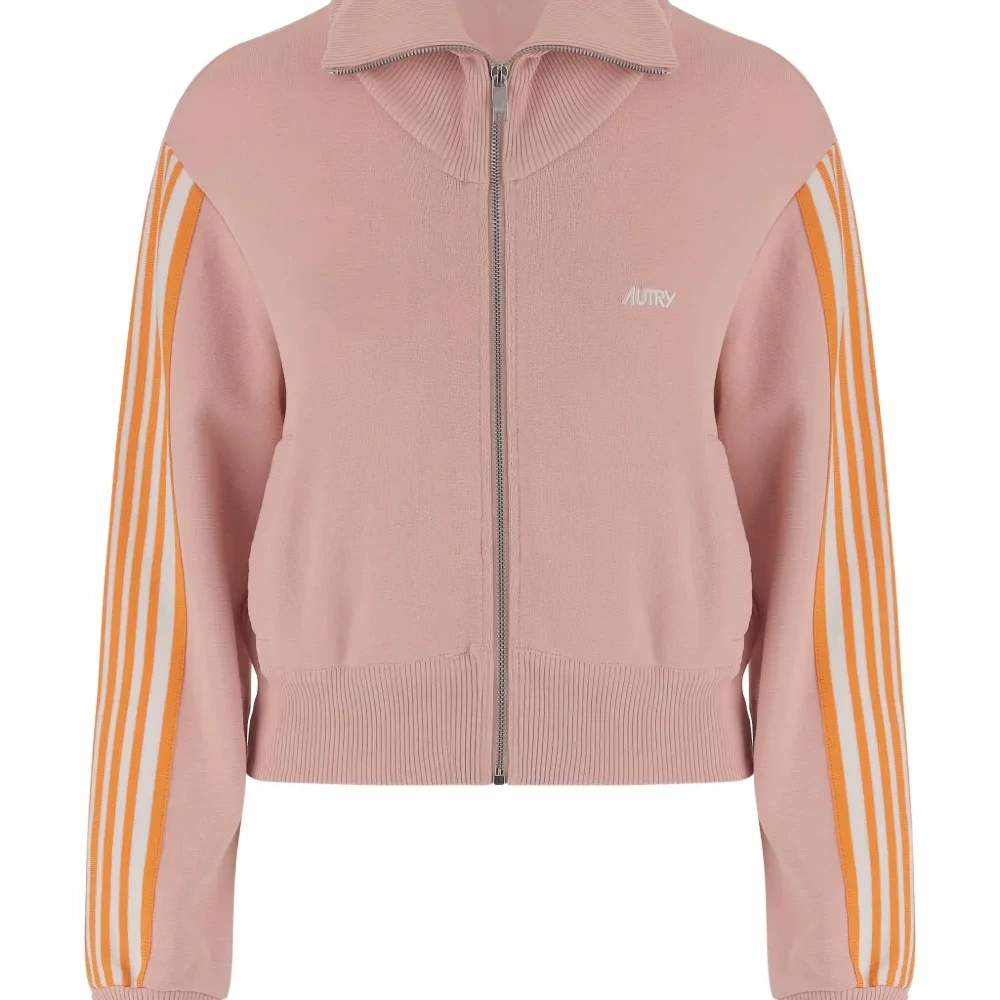 Куртка на молнии с полосками