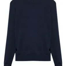 фактурный джемпер с круглым вырезом