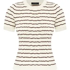 полосатый топ в рубчик