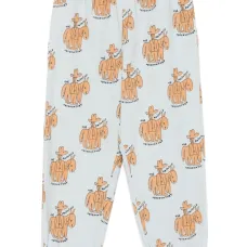 Прямые брюки с графичным принтом