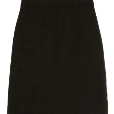 Юбка с нашивкой-логотипом и складками