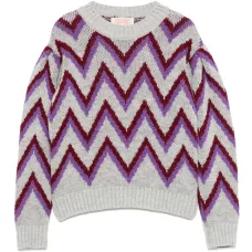Свитер с узором зигзаг Свитер с узором зигзаг