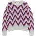 Свитер с узором зигзаг