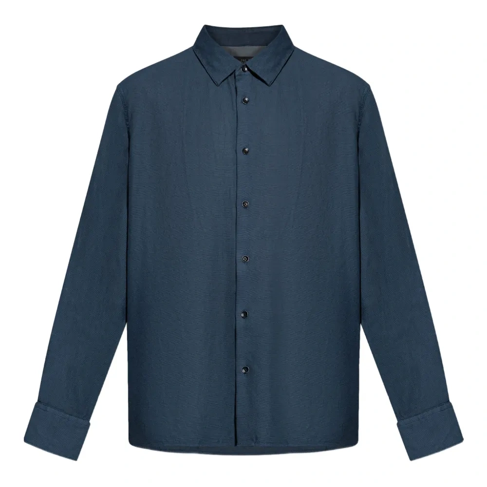 фактурная рубашка на пуговицах