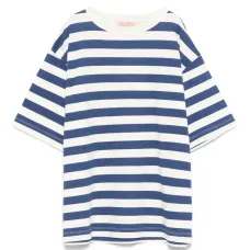 Полосатая футболка с нашивкой-логотипом