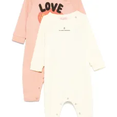 Комплект из двух ромперов с графичным принтом