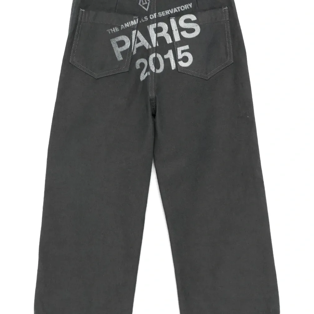 Брюки прямого кроя с логотипом